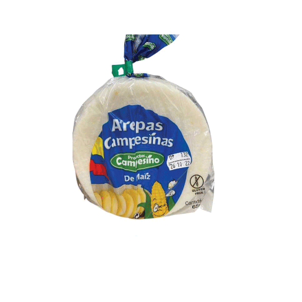 Arepa maíz blanco